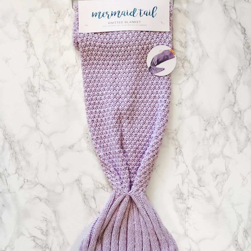 Infant Mermaid 🧜🏼‍♀️ Tail Knitted Blanket